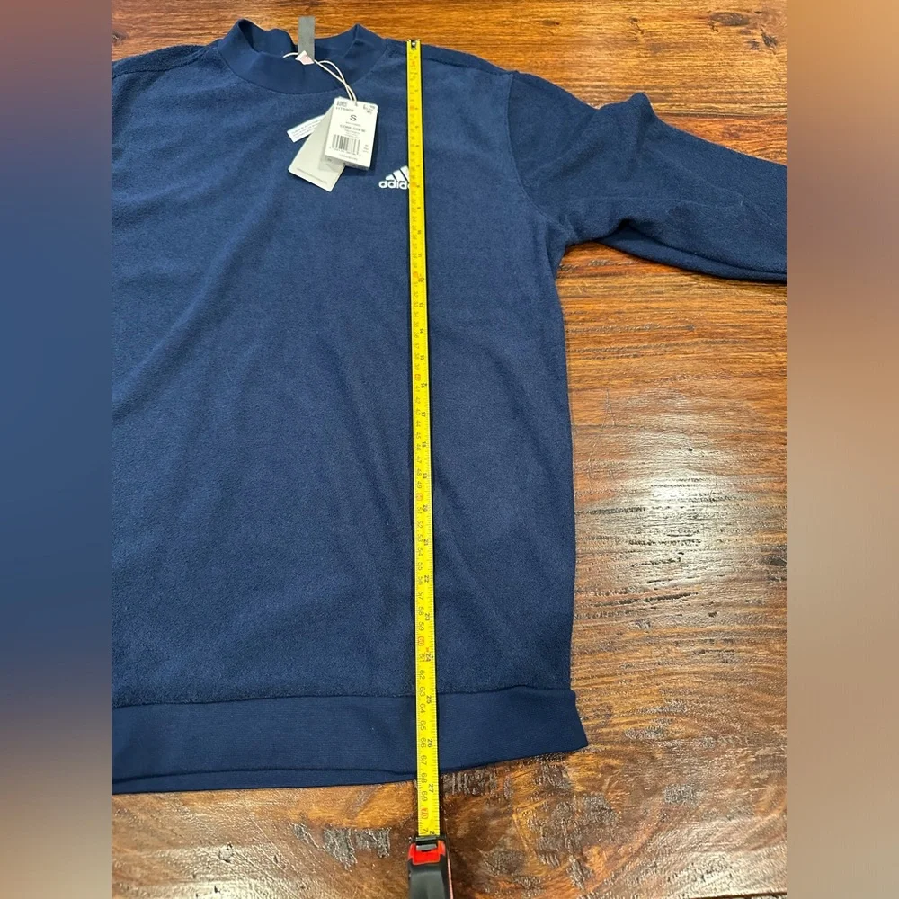 NWT! adidas Core Crewneck Sweatshirt Golf Collegiate Navy Outerwear Men - Picture 9 of 11